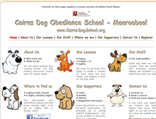 Tablet Screenshot of cairnsdogschool.org